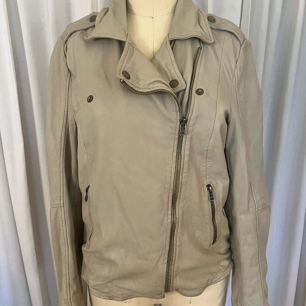 Women's Leena light taupe  lamb skin Jacket